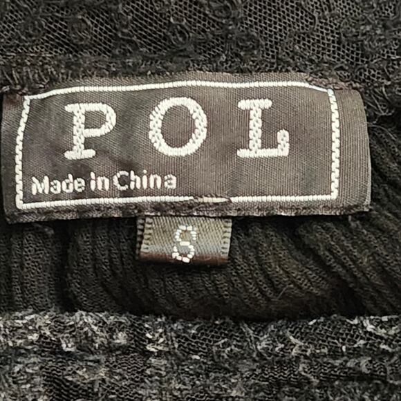 POL Whimsigoth Black Distressed Slip Dress with Lace Cut-Outs Size Small - Picture 9 of 10